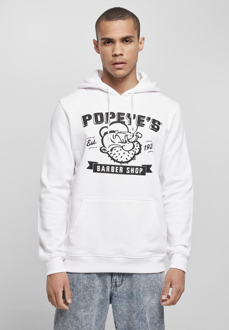 Bluza Z Kapturem Męska Biała Merchcode MC631 Popeye