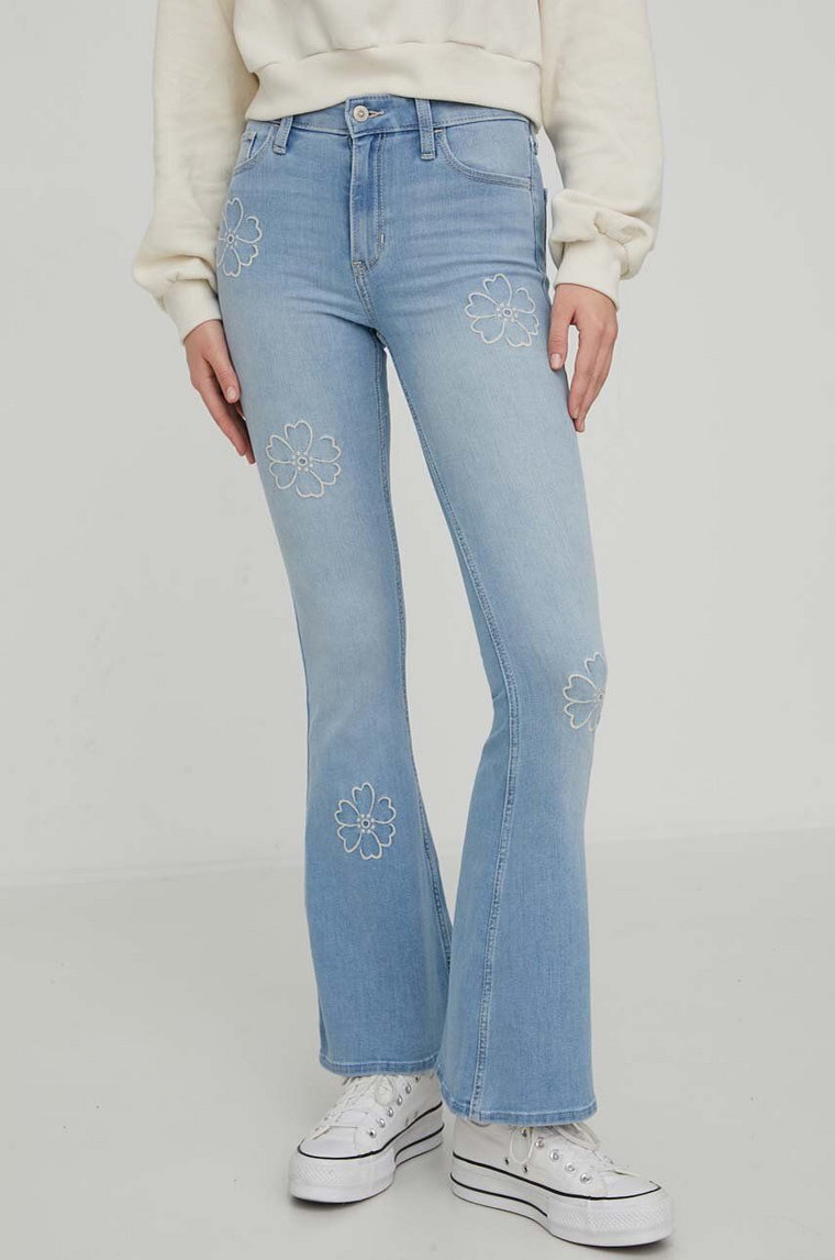 Hollister Co. jeansy damskie high waist