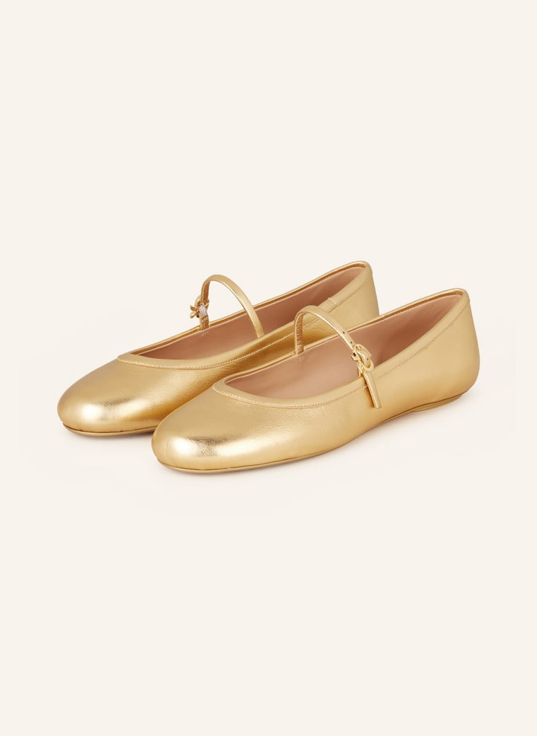 Gianvito Rossi Baleriny Carla gold