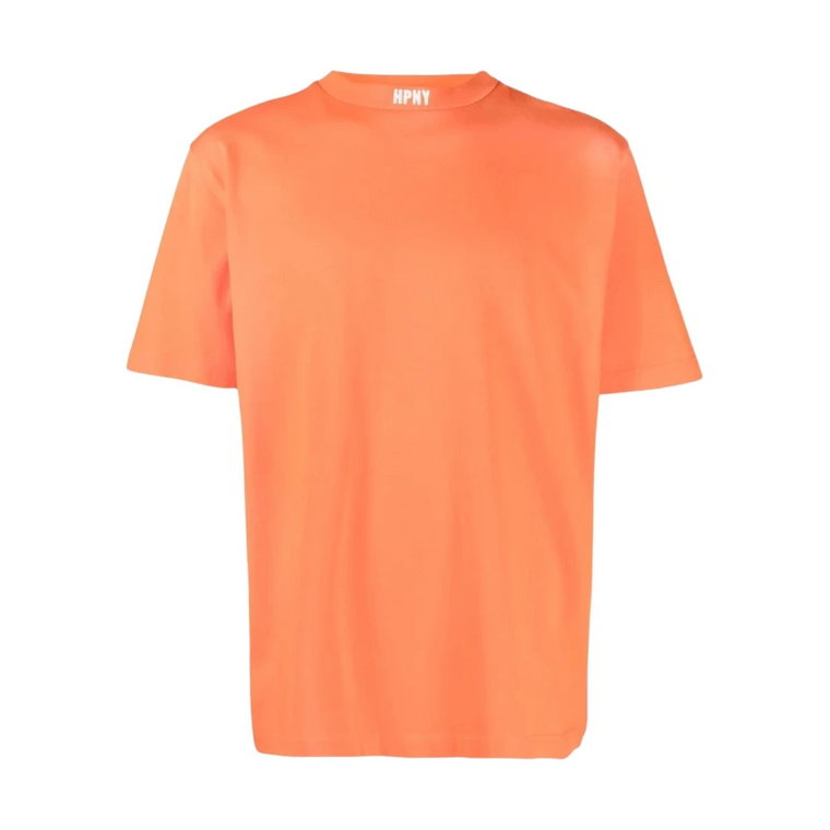 Pomarańczowy T-shirt z logo Heron Preston