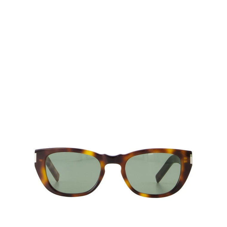 Brązowe Okulary Przeciwsłoneczne - Kształt Prostokątny/Kwadratowy Saint Laurent