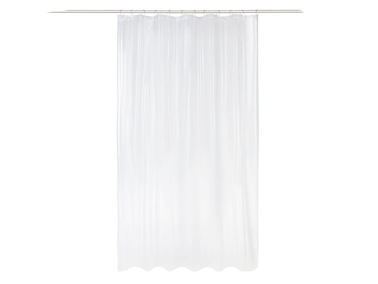 LIVARNO home Zasłona prysznicowa, 180 x 200 cm (Biały)