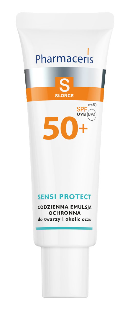 Pharmaceris S Sensi Protect - Codzienna emulsja ochronna do twarzy i okolic oczu SPF50+ 50ml