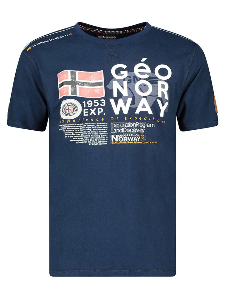 Geographical Norway Koszulka w kolorze granatowym