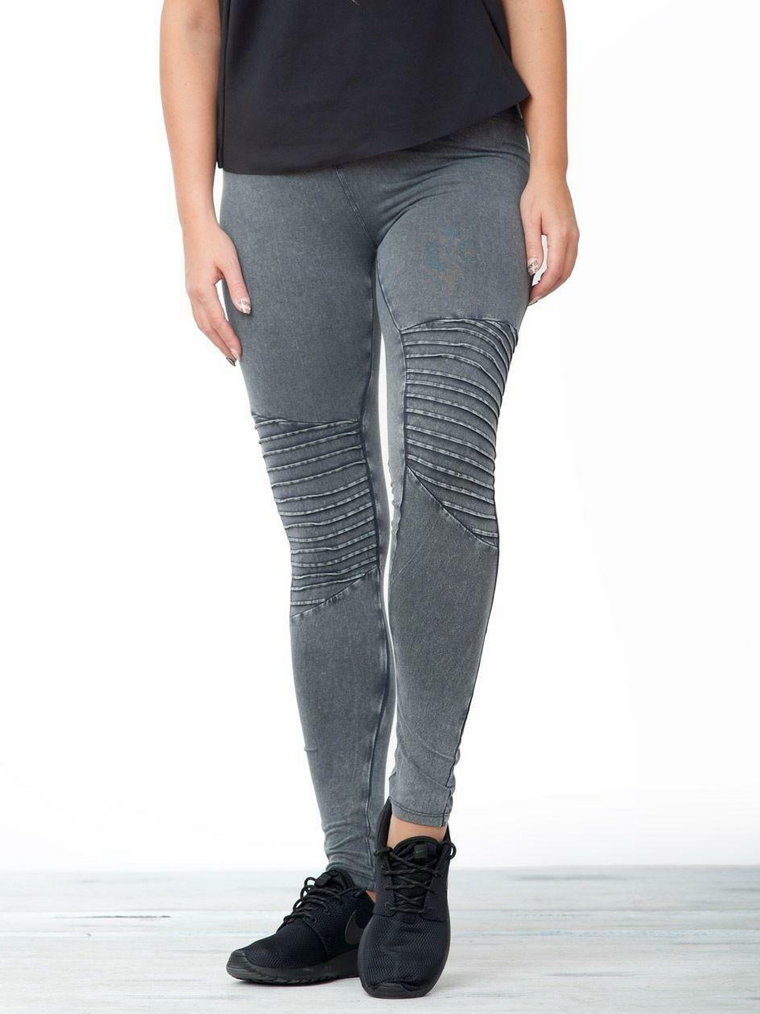 Legginsy Urban Classics TB1056 Ciemne Szare