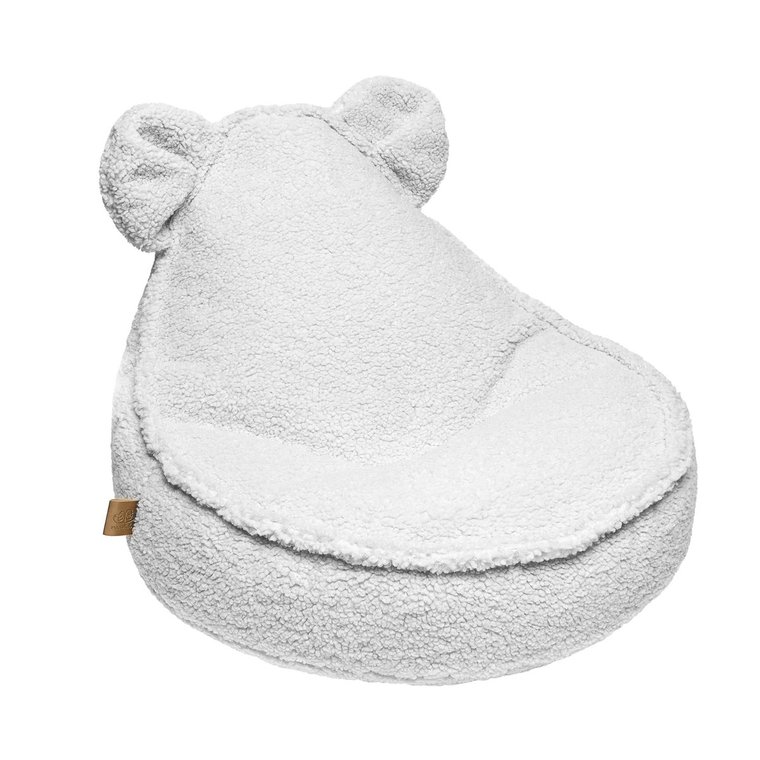 Pufa dziecięca Bearly Sako Bag Teddy Biały