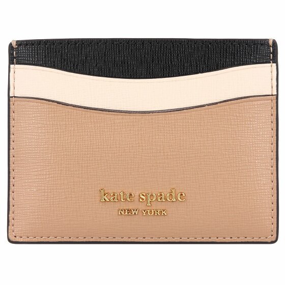 Kate Spade New York Skórzane etui na karty kredytowe Morgan 10 cm cafe mocha multi