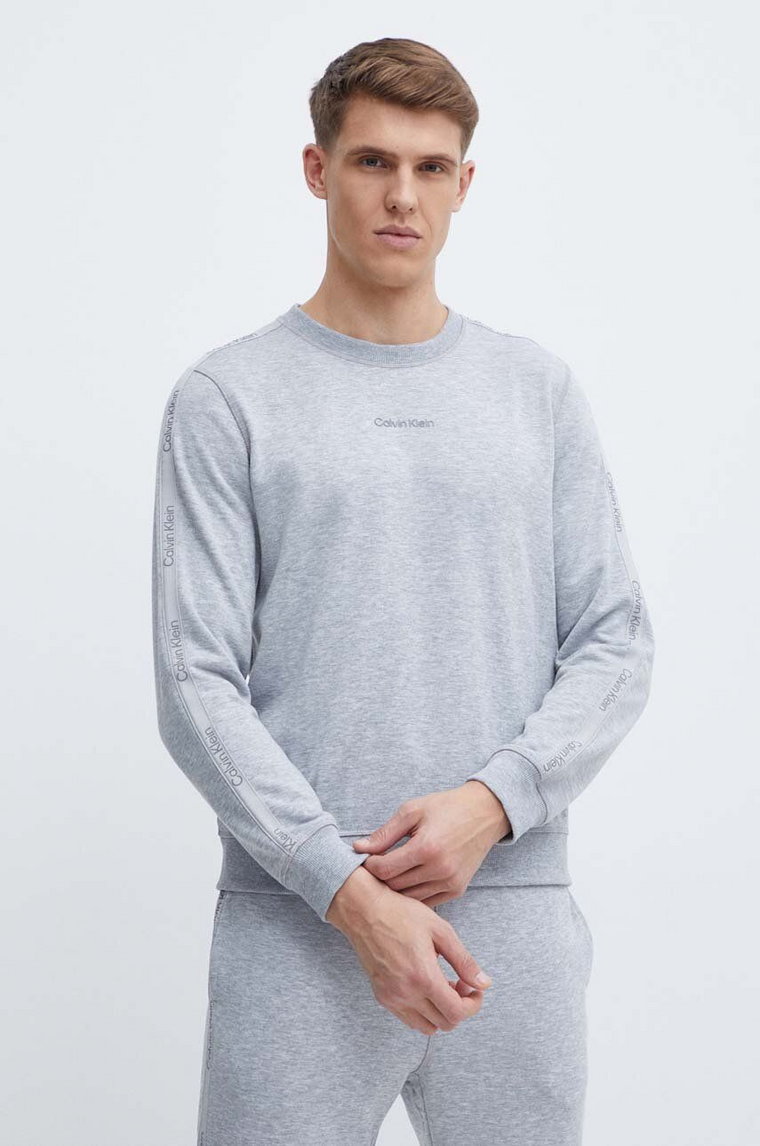 Calvin Klein Performance bluza treningowa kolor szary z nadrukiem