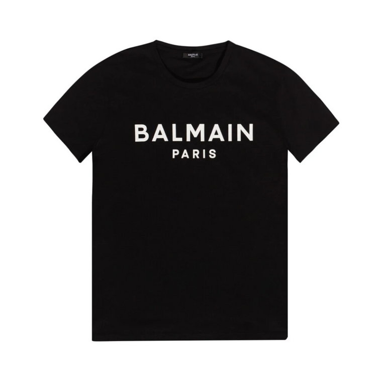 Koszulka z logo Balmain