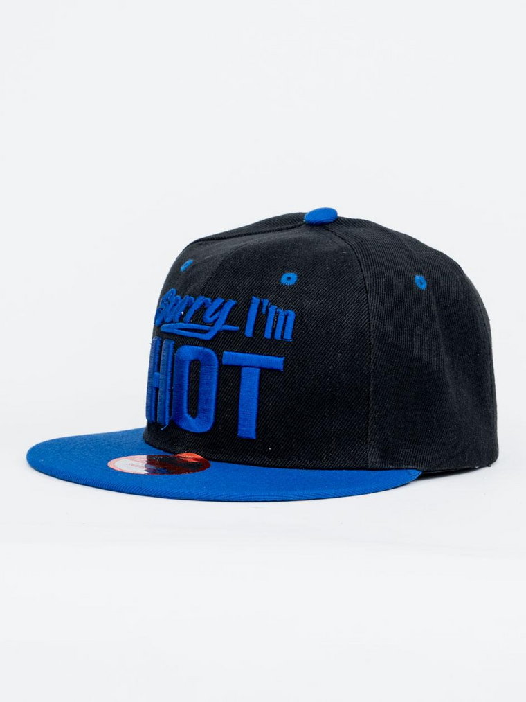 Czapka Z Daszkiem Snapback Czarno-Niebieska Royal Blue Sorry I'm Hot