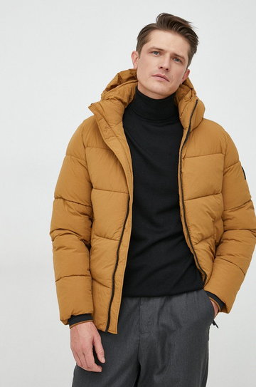 Calvin Klein kurtka męska kolor brązowy zimowa