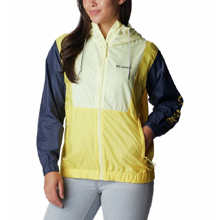 Kurtka wiatrówka damska Columbia Lily Basin Jacket endive/nocturnal/sun glow - XS