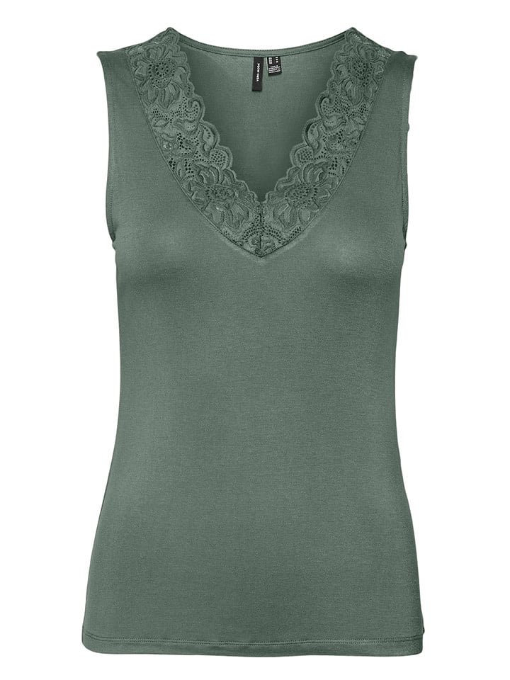 Vero Moda Top w kolorze zielonym