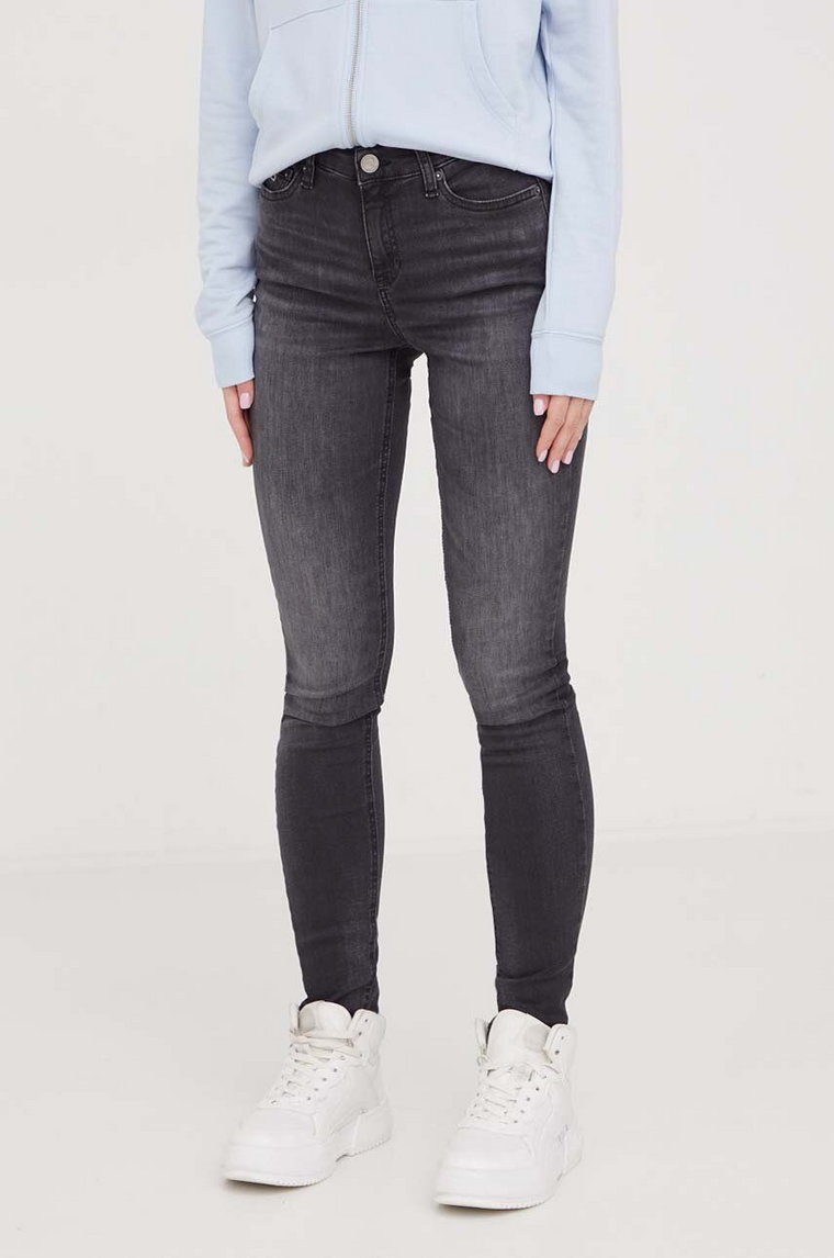 Tommy Jeans jeansy Nora damskie kolor szary