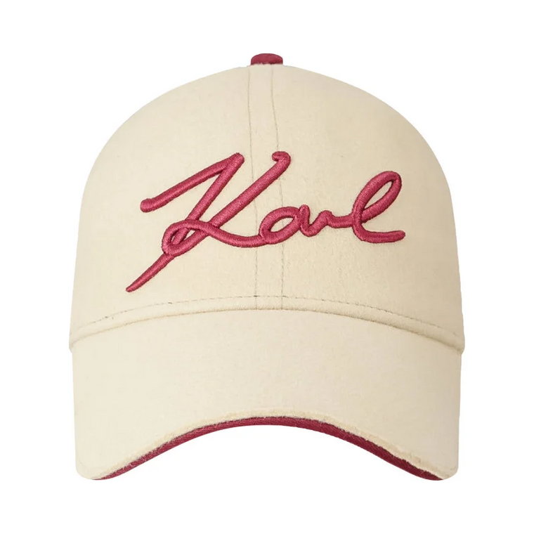 Karl Lagerfeld Wełniana bejsbolówka K/Signature