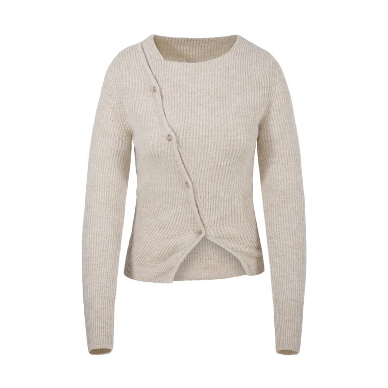 151 Beige Pau Cardigan Jacquemus