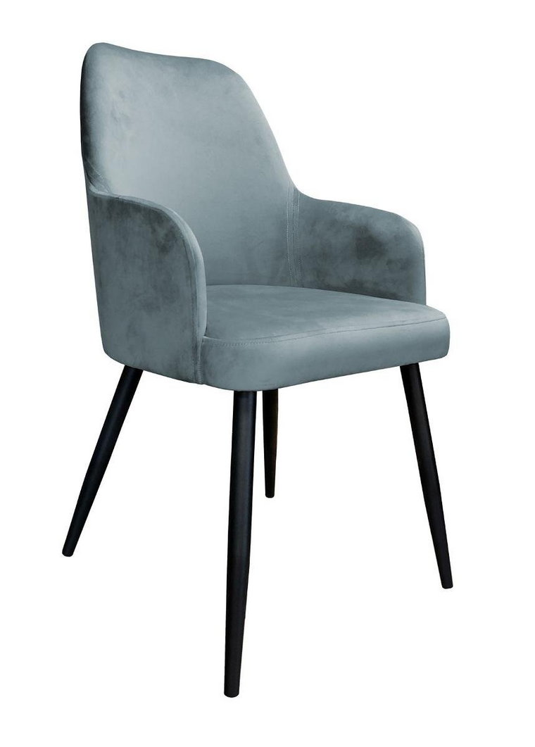 Krzesło ATOS Westa BL14, szaro-czarne, 88x65x53 cm