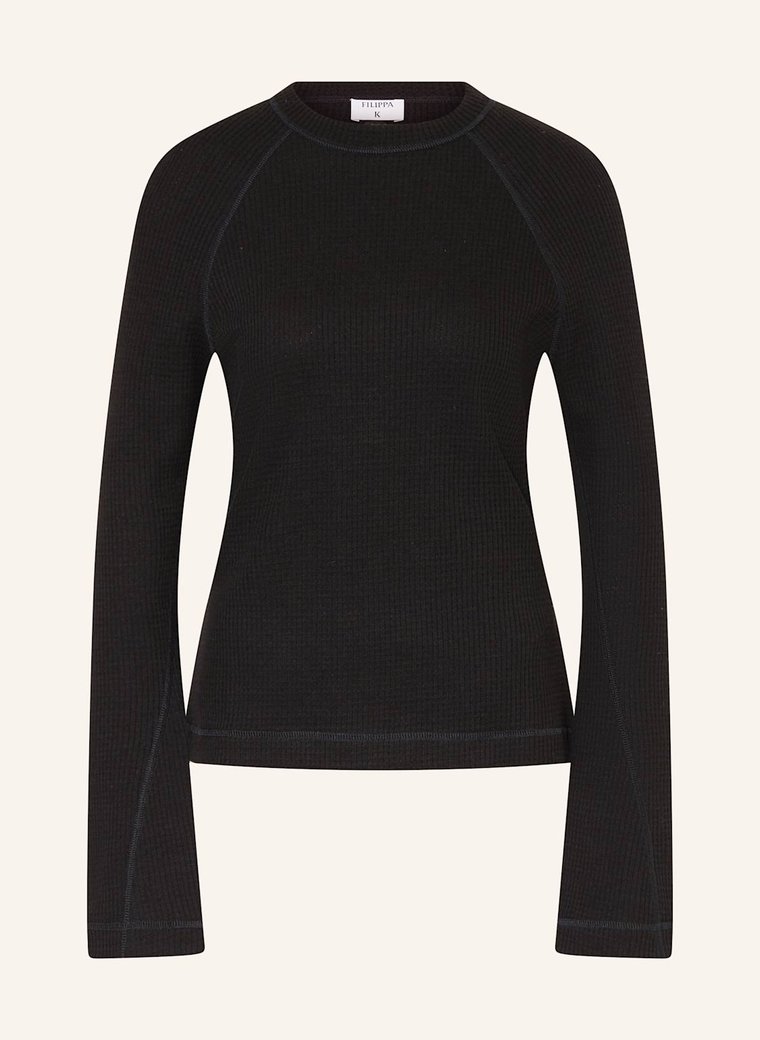 Filippa K Bluza Nierozpinana schwarz