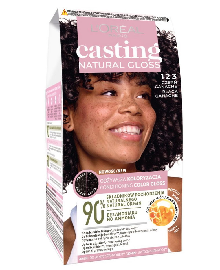 Casting Natural Gloss Farba do włosów 123 Czerń Ganache
