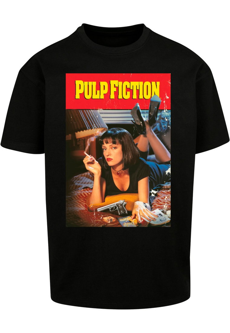 Koszulka Z Krótkim Rękawem Oversize Męska Czarna Merchcode MC896 Pulp Fiction