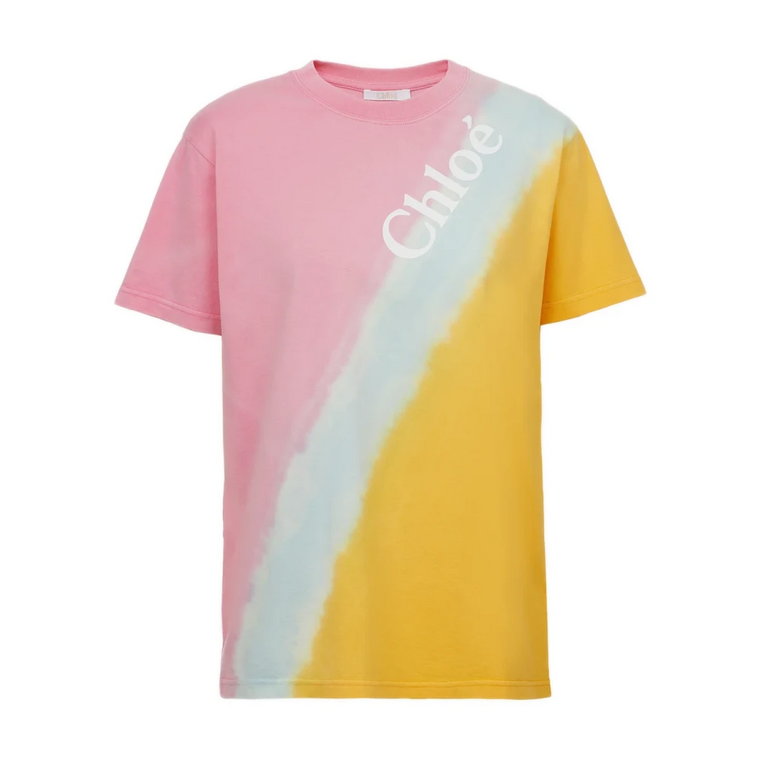 Tie-Dye Logo Print T-Shirt Chloé