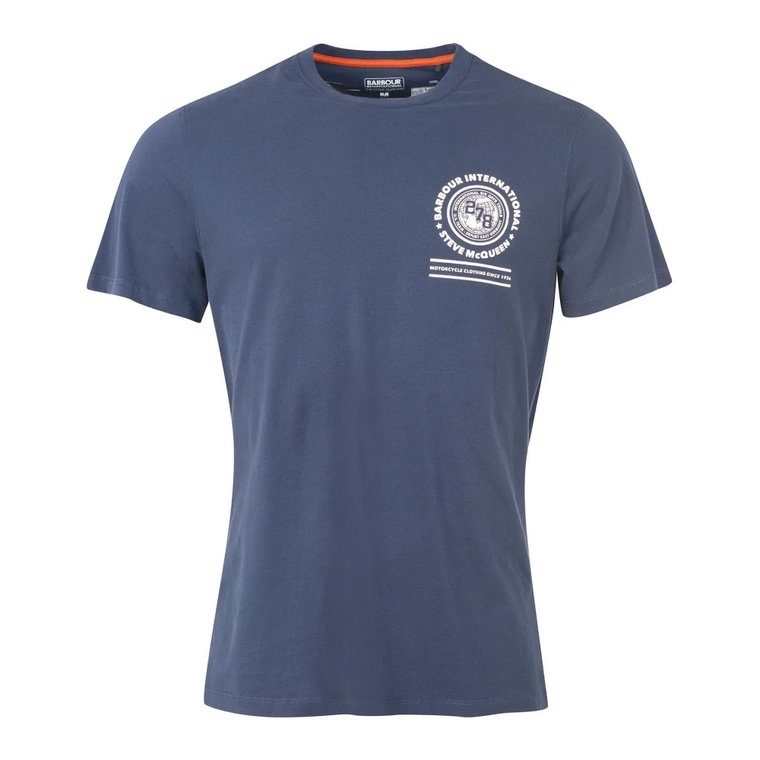 SMQ Victor T-Shirt Navy Barbour