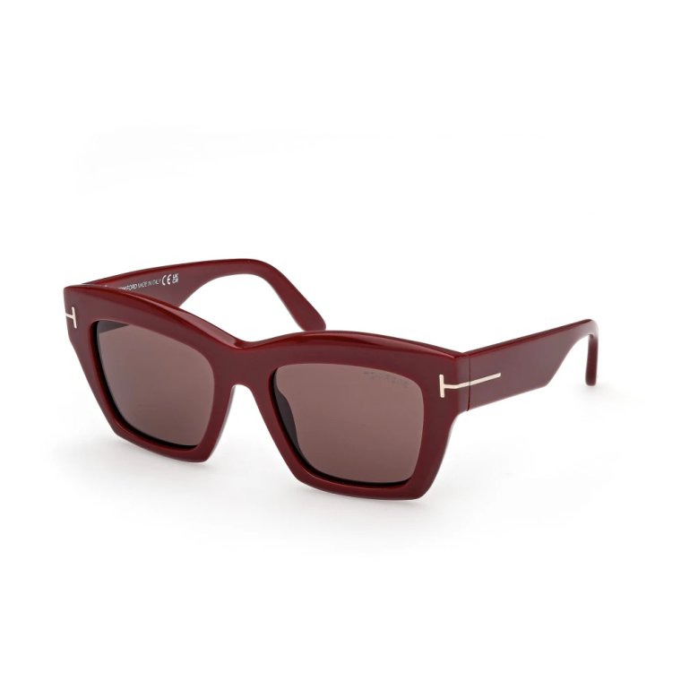 Bordeaux Okulary Kwadratowy Styl Tom Ford