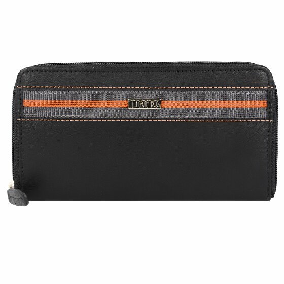 mano Don Leonardo Wallet RFID Leather 18 cm schwarz