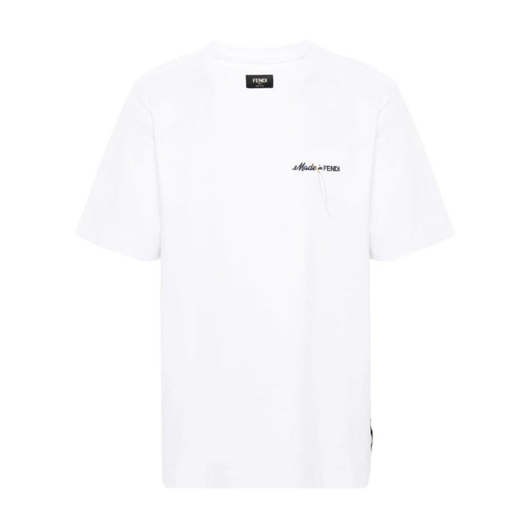 Białe T-shirty i Pola Fendi