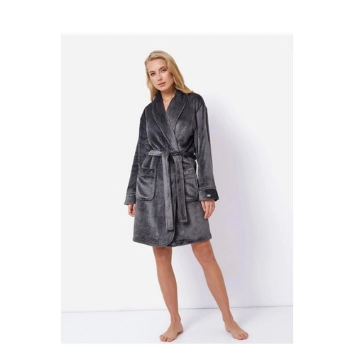 Szlafrok Aruelle Eva bathrobe L Czarny (5904541439792). Szlafroki damskie