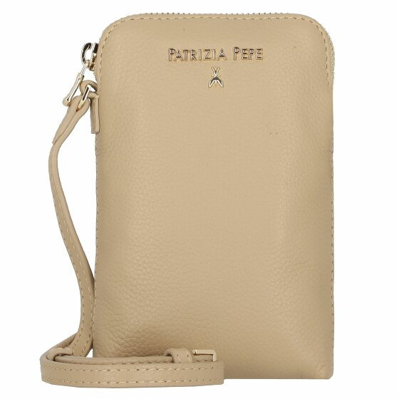 Patrizia Pepe Essentials Etui na telefon komórkowy skórzane 11 cm winter sand