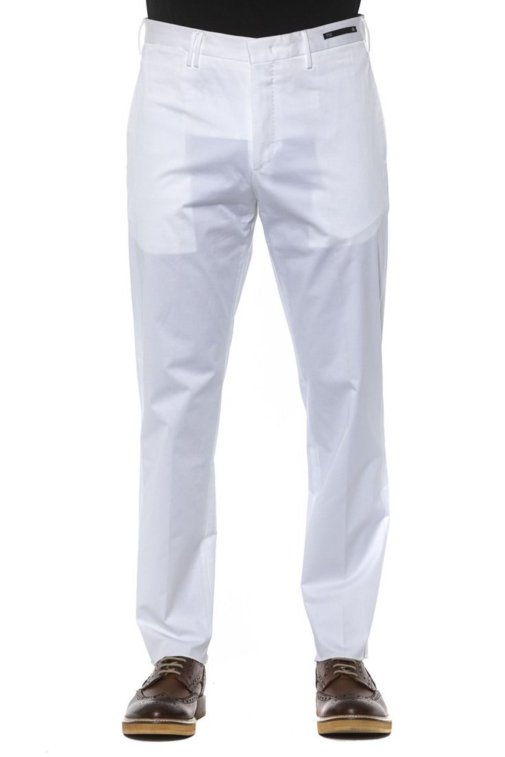 Spodnie marki PT Torino model MP27 COHSW4Z00REM kolor Biały. Odzież męska. Sezon: