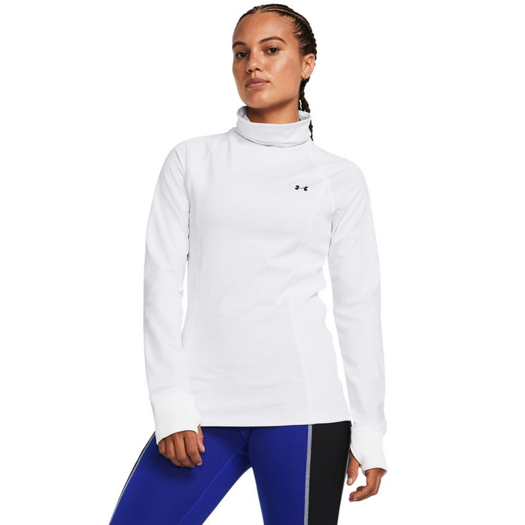 Damski longsleeve treningowy Under Armour UA Train CW Funnel Neck - biały