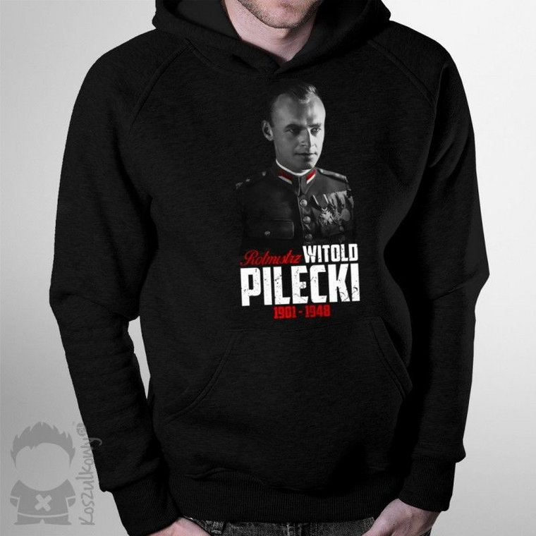 Rotmistrz Witold Pilecki - męska bluza z nadrukiem