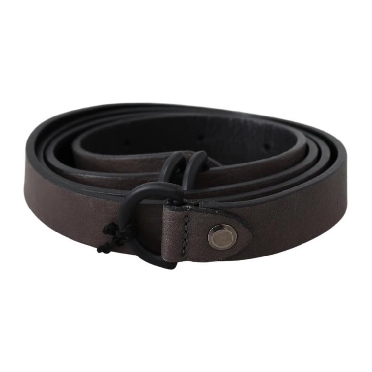 Brown Leather Black Buckle Belt Costume National