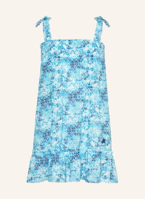 Vilebrequin Sukienka Plażowa Flowers Tie & Die Gloss blau