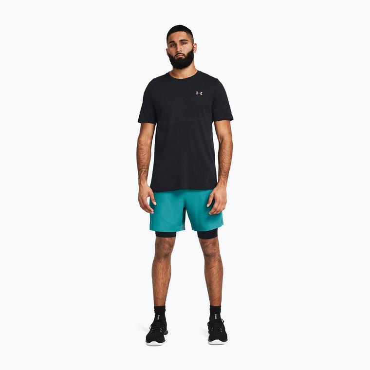 Spodenki treningowe męskie Under Armour Vanish Woven 2In1 circuit teal/black/black