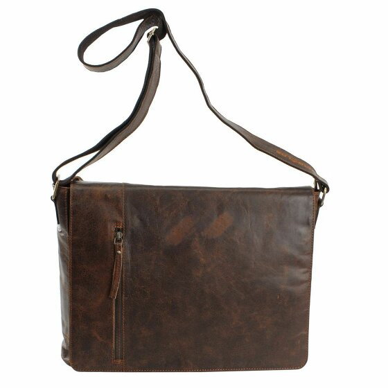 Harold's Crunchy Messenger Leather 36 cm braun