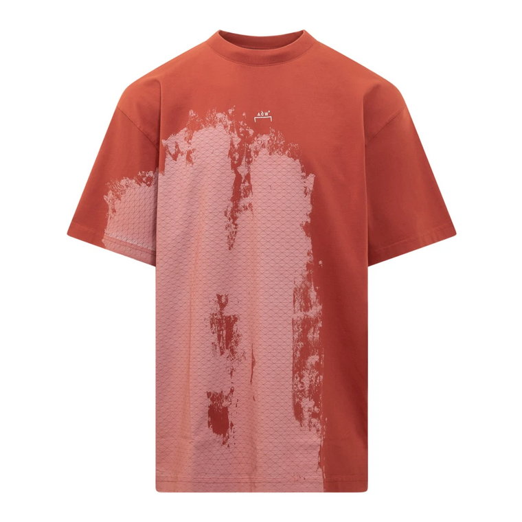 Męska koszulka z efektem pociągnięć pędzlem A-Cold-Wall