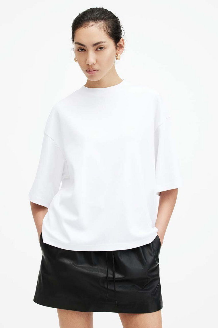 AllSaints t-shirt bawełniany AMELIE TEE damski kolor biały W130JA