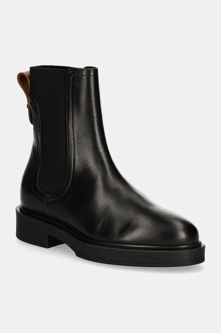 Furla sztyblety skórzane Sfera Chelsea Boot damskie kolor czarny na platformie YI53CIT BX3479 3379S