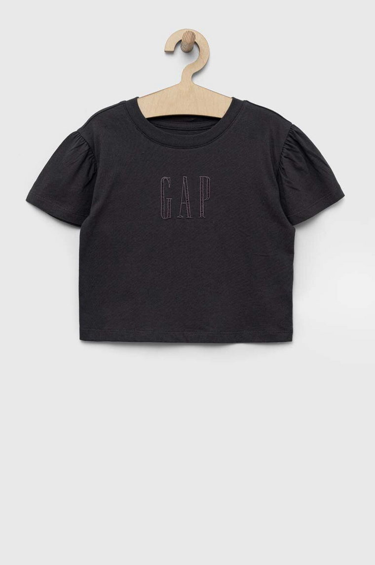 GAP t-shirt bawełniany dziecięcy kolor szary
