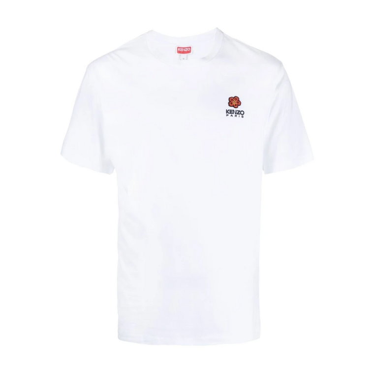 Biała koszulka z motywem Boke Flower Kenzo