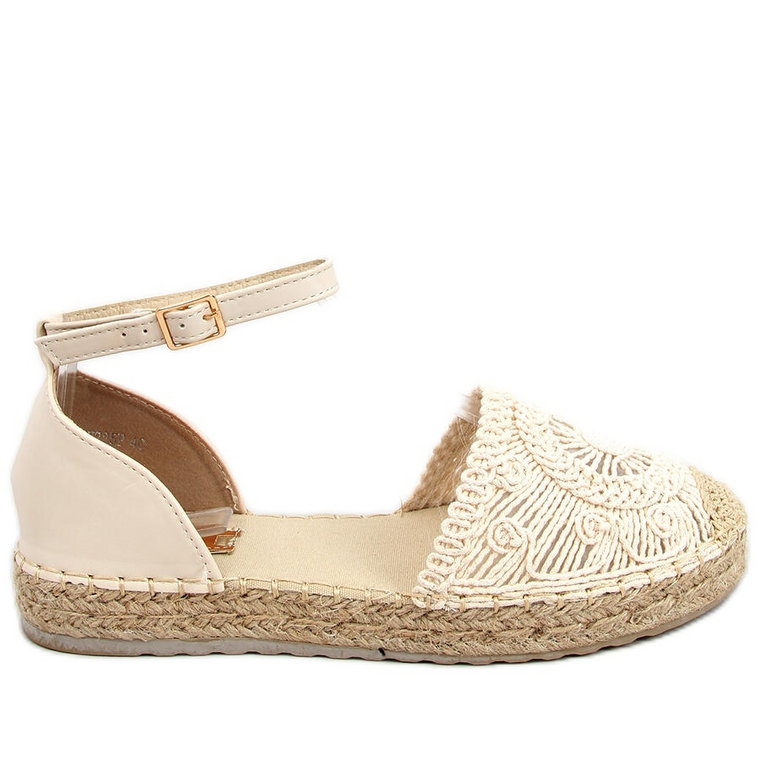 Espadryle ażurowe Jasmine Beige beżowy