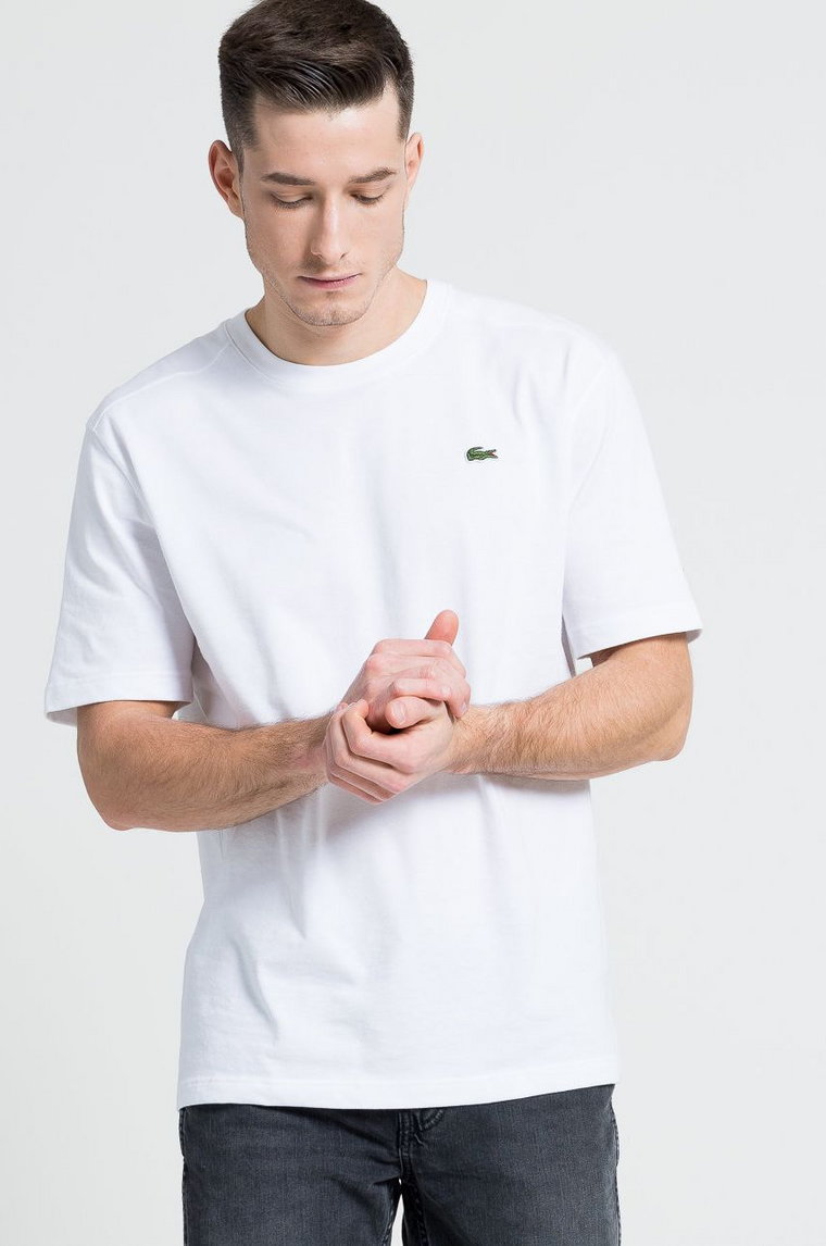 Lacoste T-shirt TH7618 kolor biały gładki TH7618-001