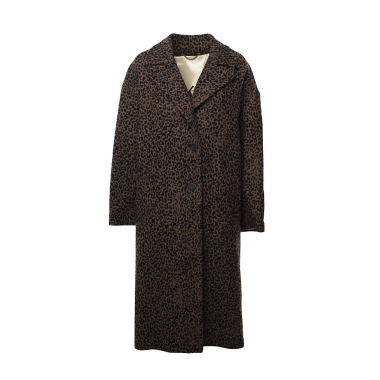 Animalier Cocoon Coat dla kobiet Golden Goose