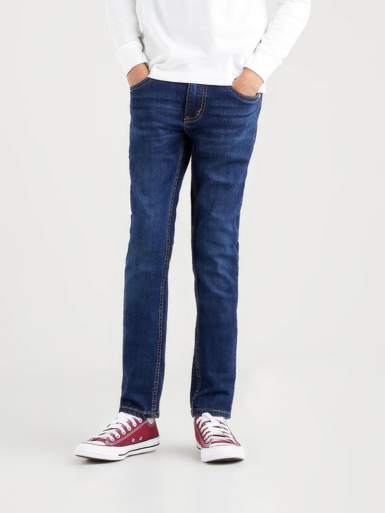 Jeansy chłopięce Levi's Lvb-510 Skinny Fit Jeans 9E2008-D5W 170-176 cm Niebieskie (3665115039061). Jeansy chłopięce