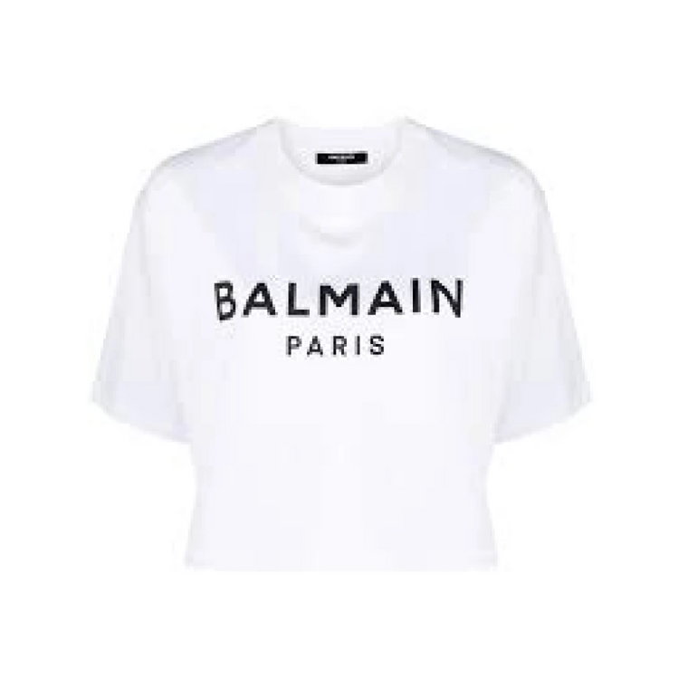 Białe T-shirty i Pola Balmain