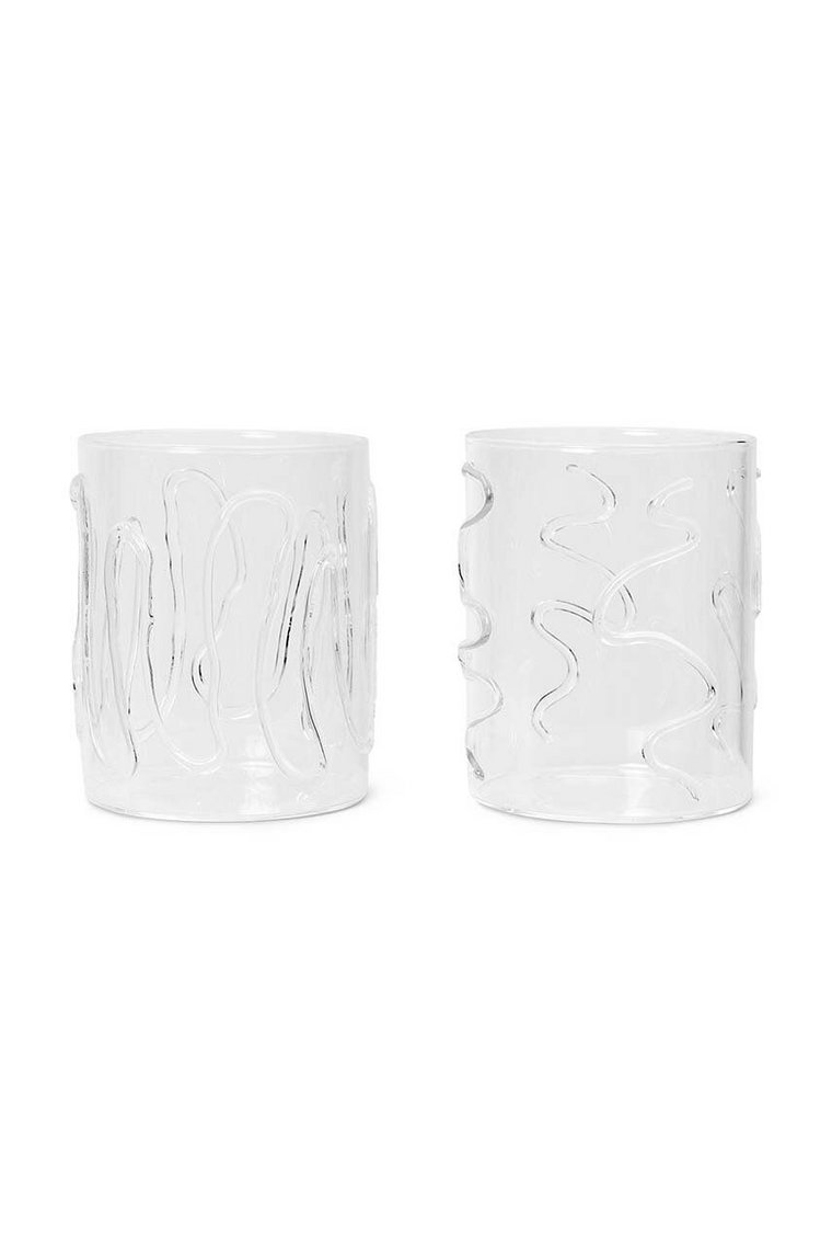 ferm LIVING zestaw szklanek Doodle Glasses 350 ml 2-pack