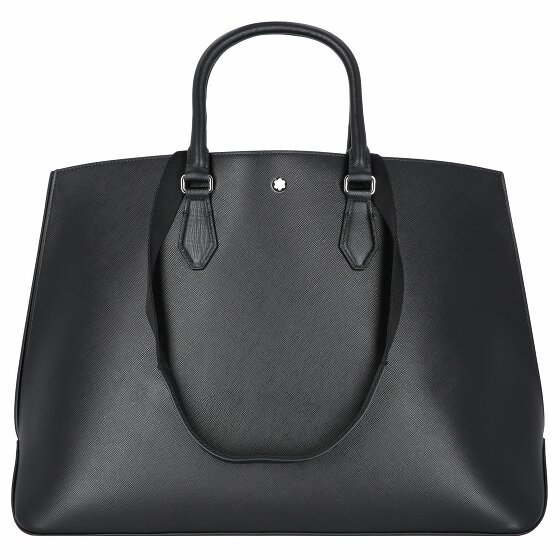 Montblanc Sartorial Shopper Bag Skórzany 48 cm black